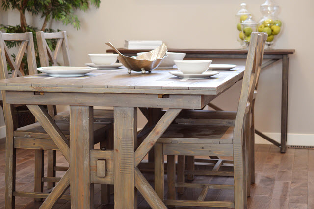 Wood Dining Table and Chairs